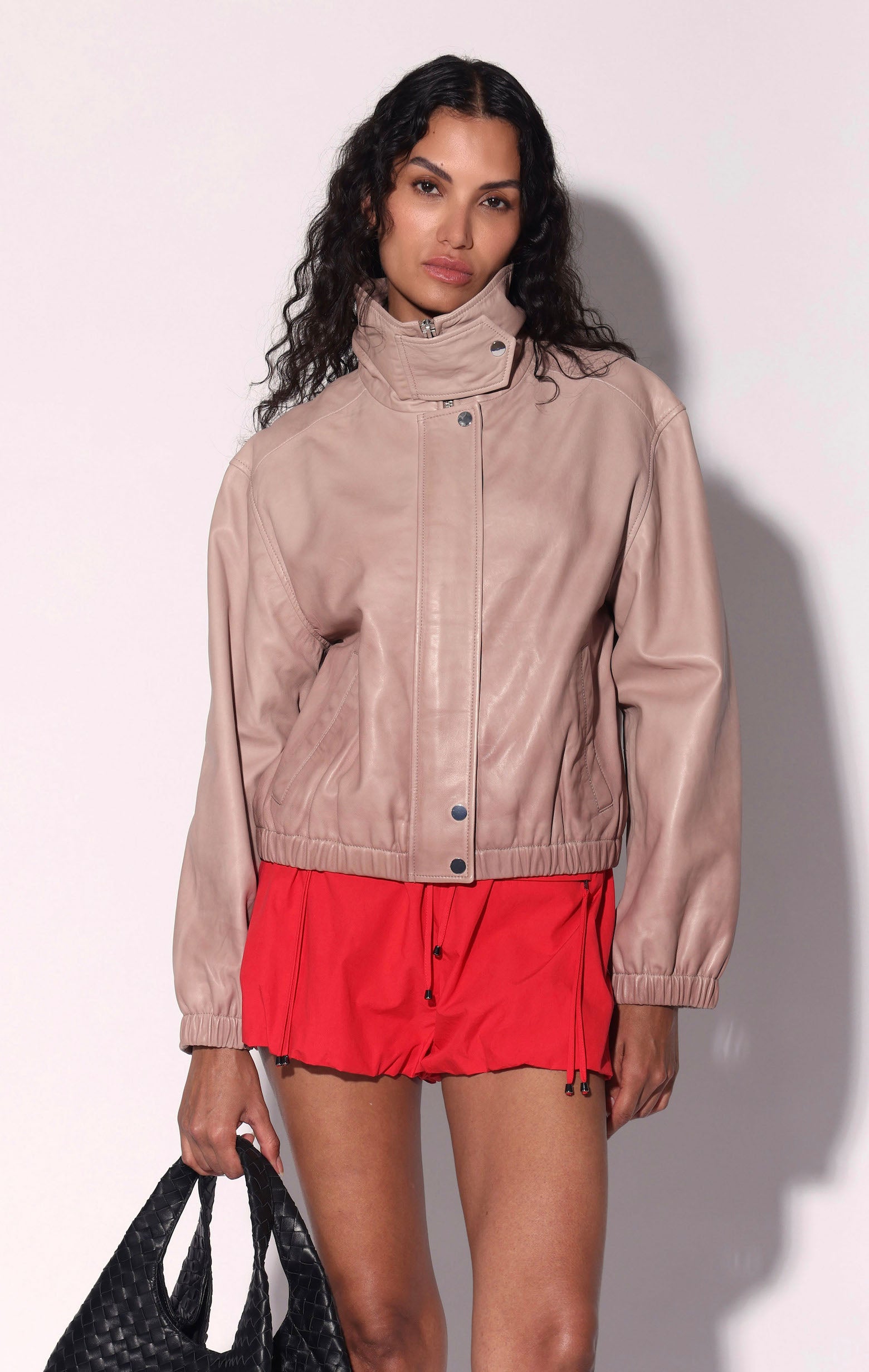 Memphis Jacket, Mauve Ombre - Leather