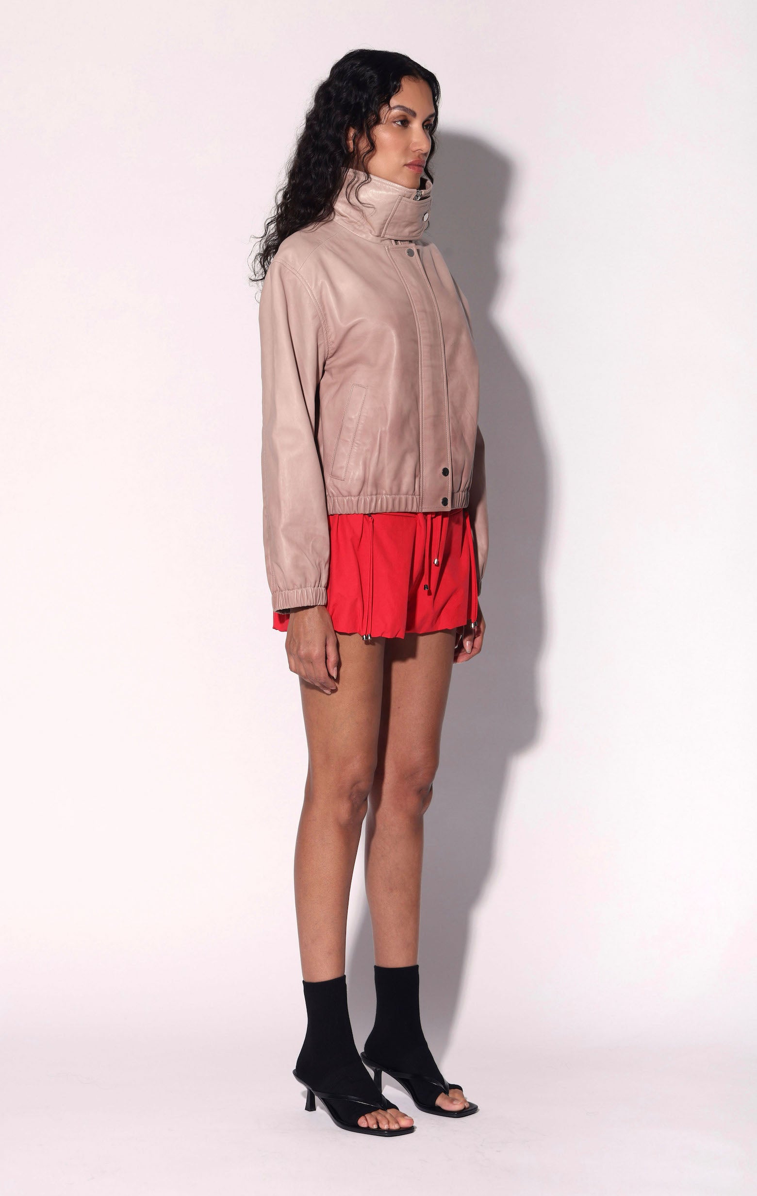 Memphis Jacket, Mauve Ombre - Leather