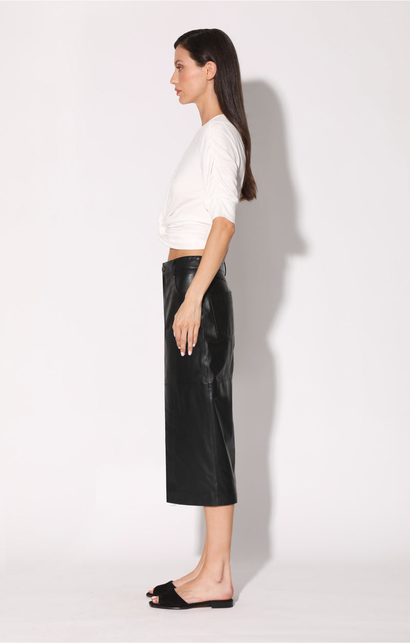 Selene Skirt, Black - Leather
