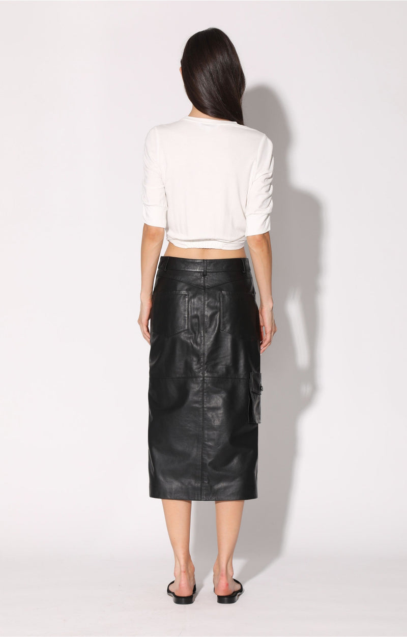 Selene Skirt, Black - Leather (Spring 2024)