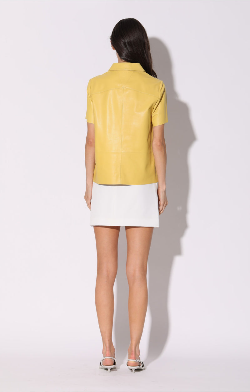 Eros Top, Pale Yellow - Leather (Spring 2024)