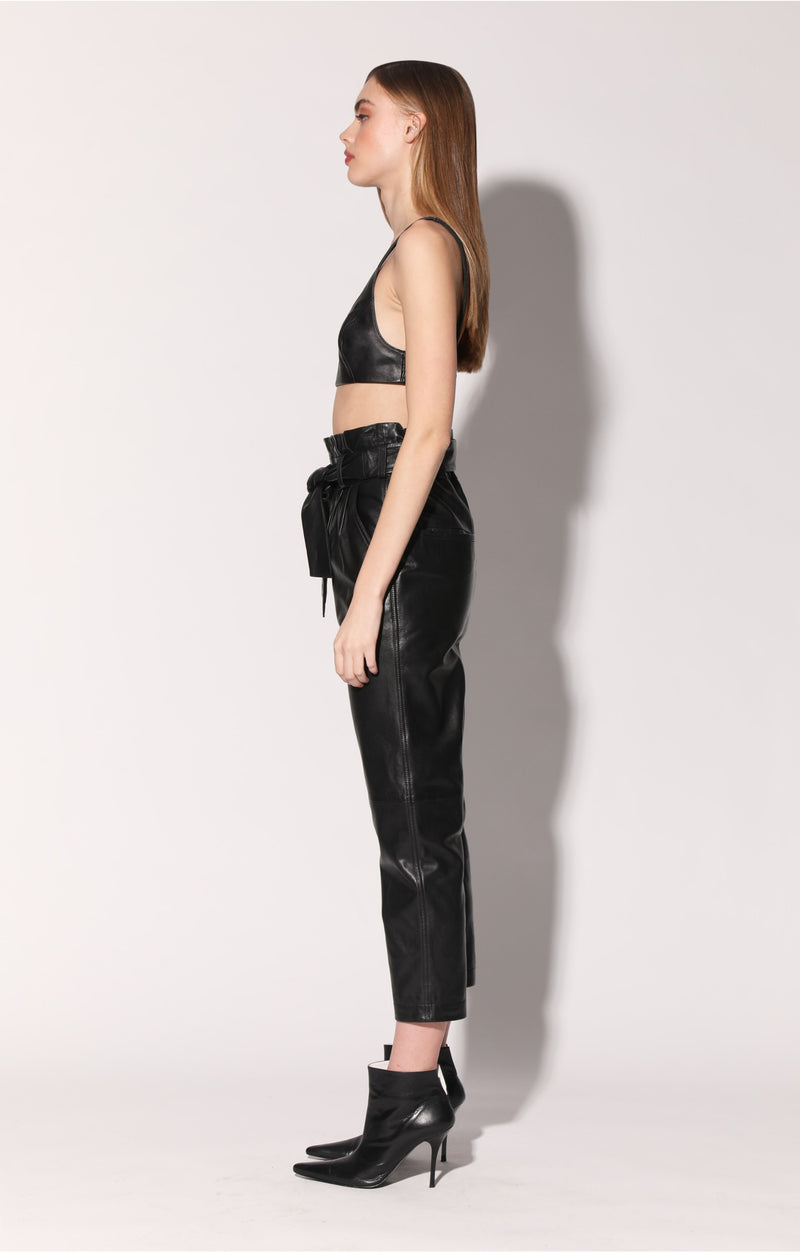 Roxy Top, Black - Leather (Fall 2024)