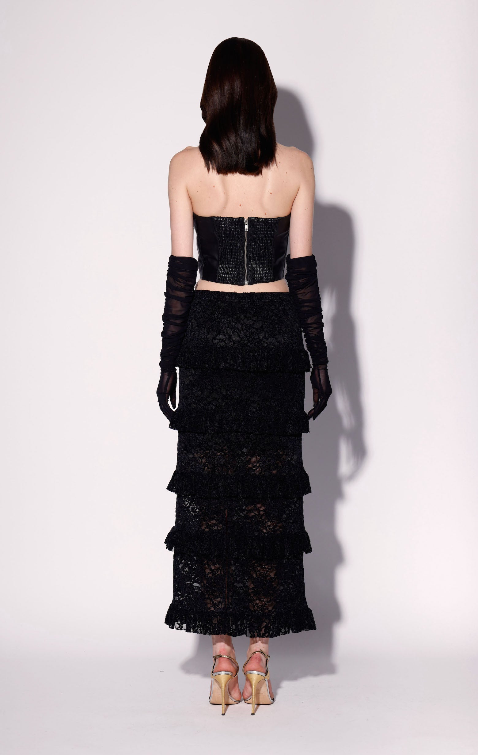 Lizette Top, Black - Leather