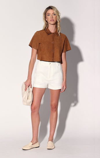 Karla Top, Oak Suede - Leather