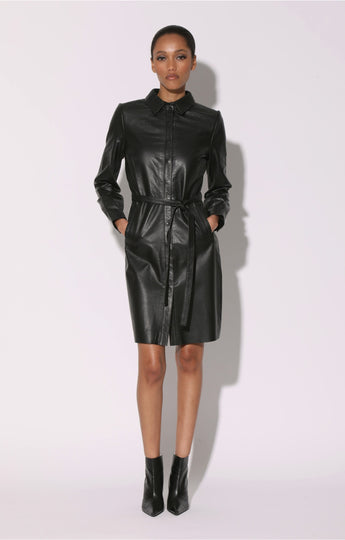 walter baker leather dress Walter Baker Leather Mini Dress - Black Dresses, Clothing - WWALT33377