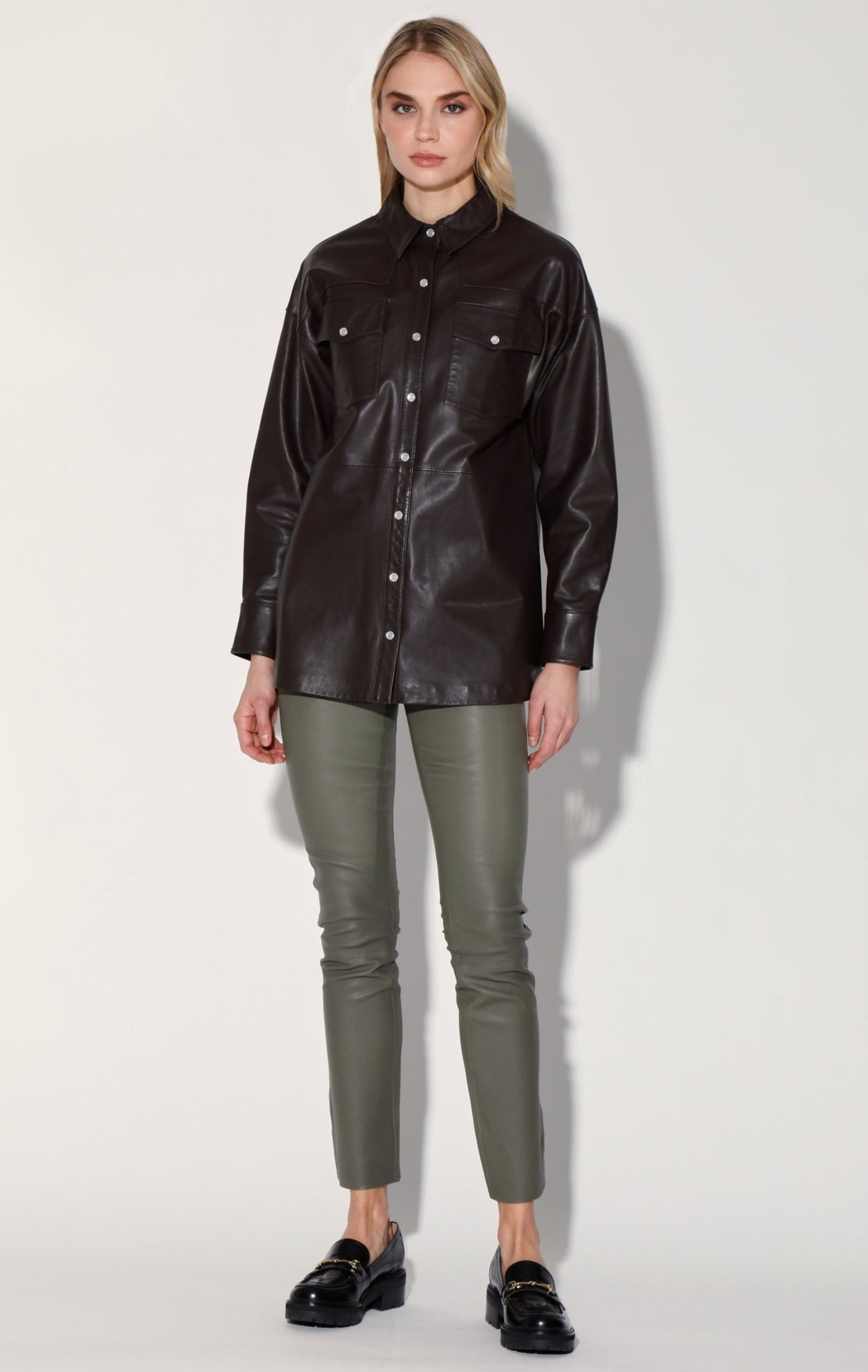 Shandi Top, Mocha - Leather