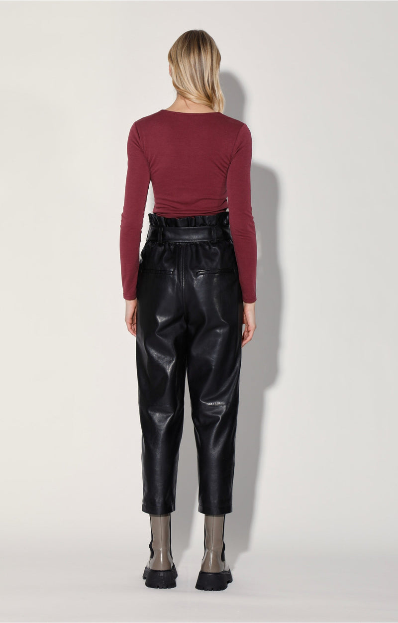 Maggie Pant, Black - Leather