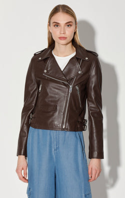 Liz Jacket, Mocha - Leather