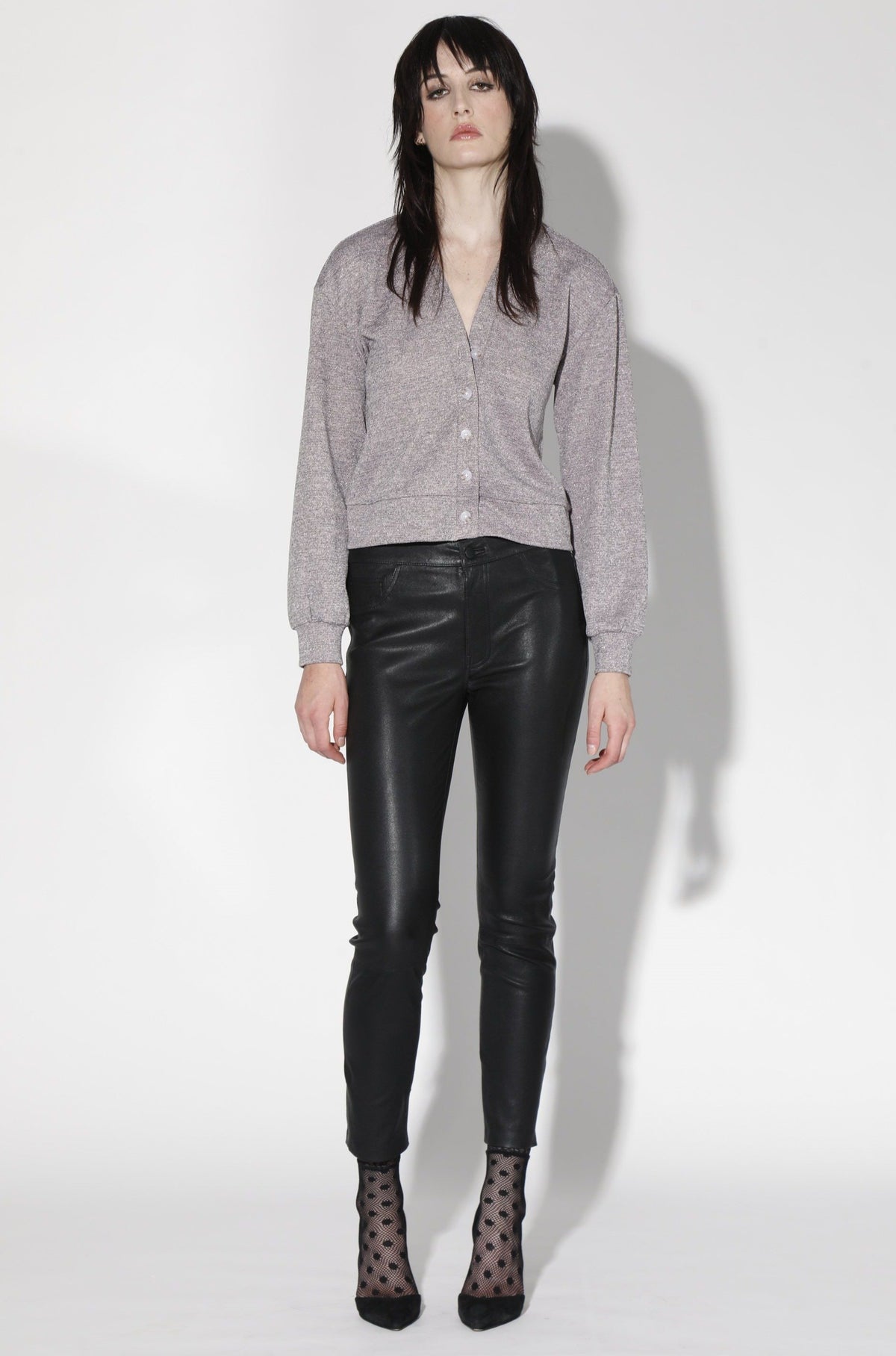 Anthony Pant, Black - Stretch Leather