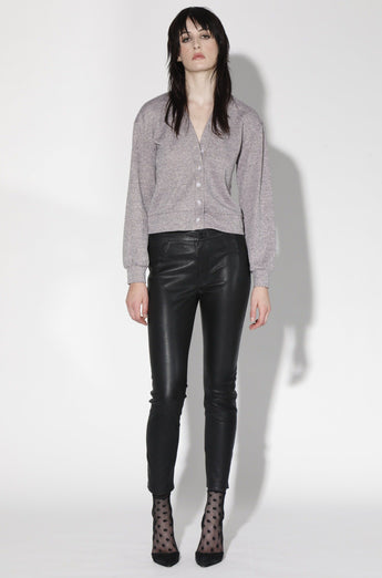 Anthony Pant, Black - Stretch Leather