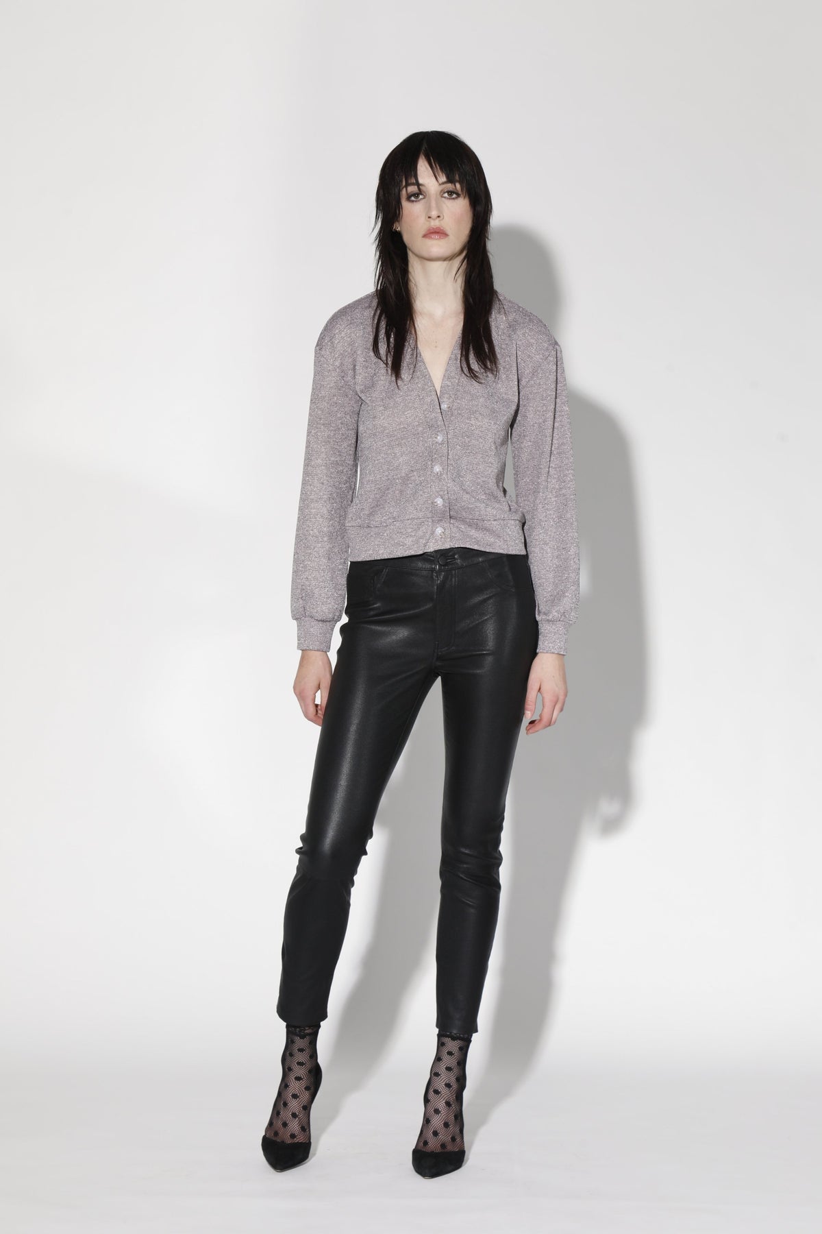 Anthony Pant, Black - Stretch Leather