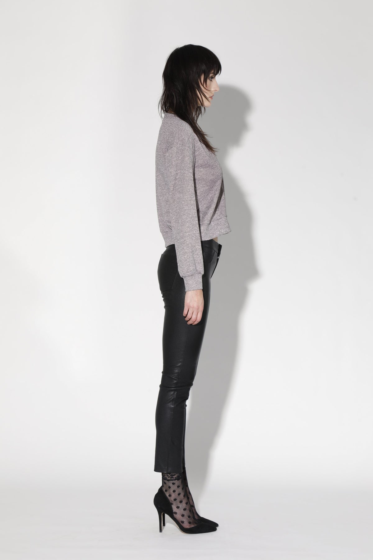 Anthony Pant, Black - Stretch Leather
