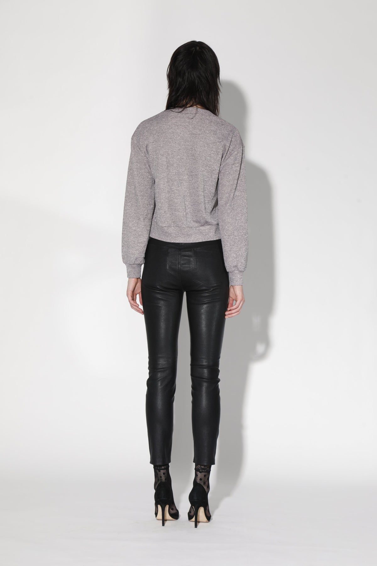 Anthony Pant, Black - Stretch Leather