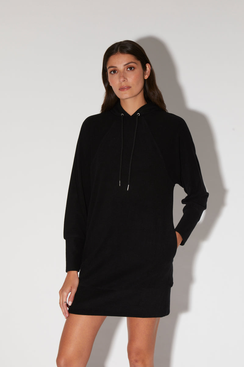 Maisie Dress, Black - Brushed Knit
