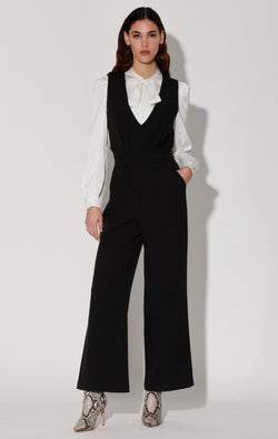 Ava Jumpsuit, Black - Suiting