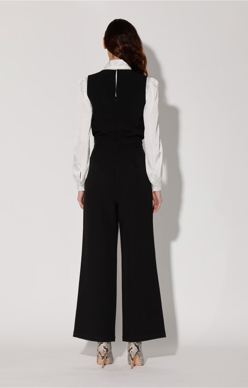 Ava Jumpsuit, Black - Suiting