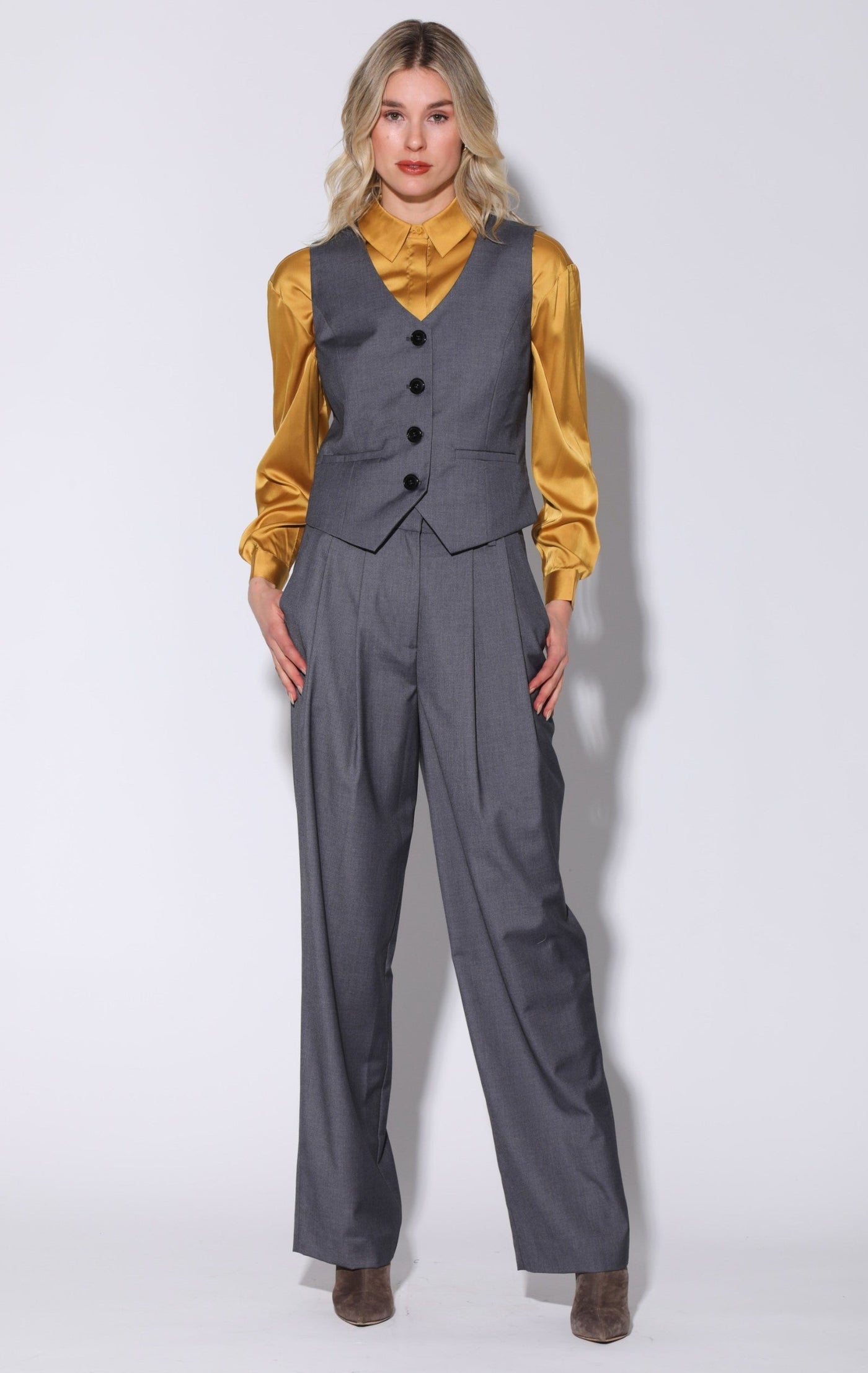 PLANESANE SHERIFF VEST CLAYON GRAY XLサイズ Grey Paisley Boys Tuxedo Vest Set – Paul Malone