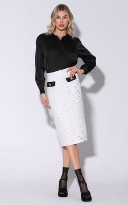 Melany Skirt, Parisian Tweed Combo