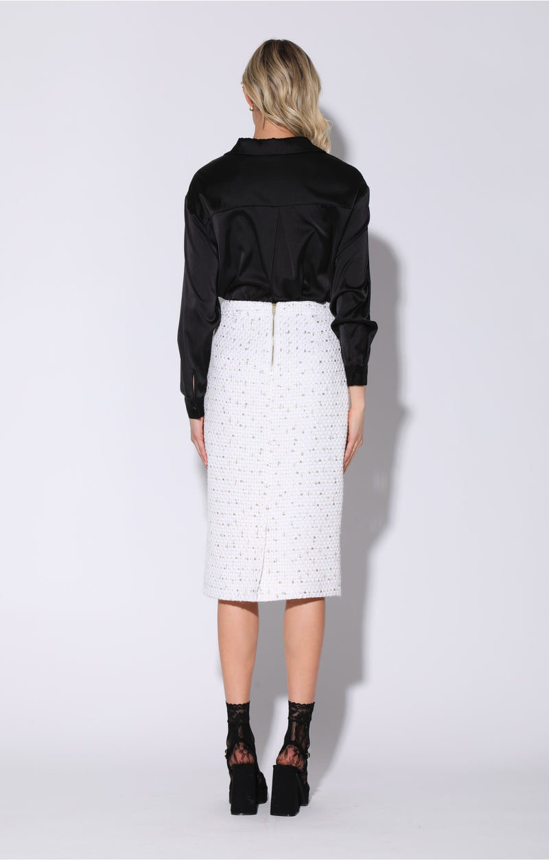 Melany Skirt, Parisian Tweed Combo