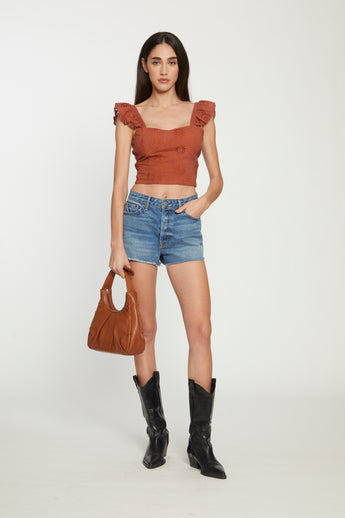 Medium Maggie Bag, Raw Sienna