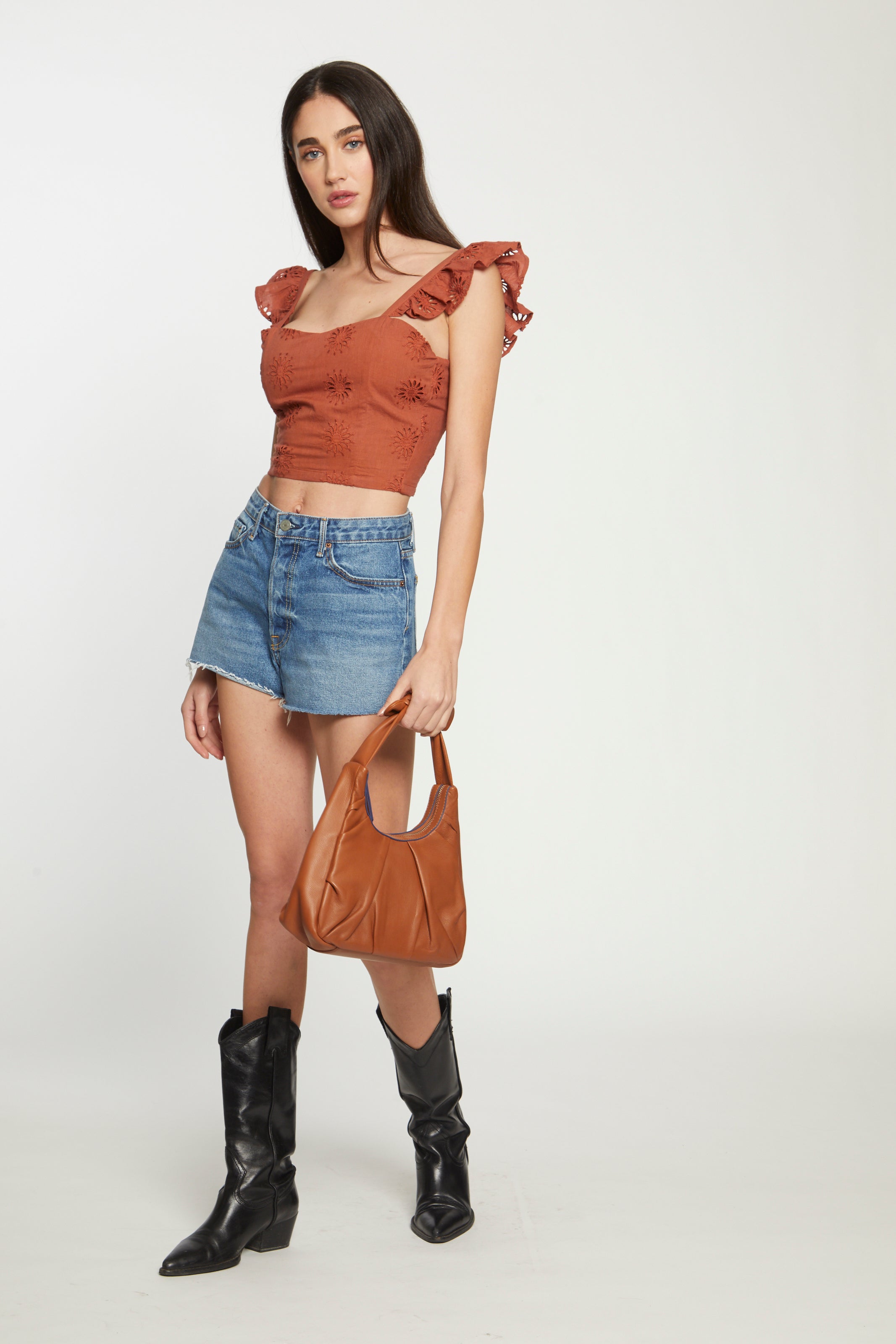 Medium Maggie Bag, Raw Sienna