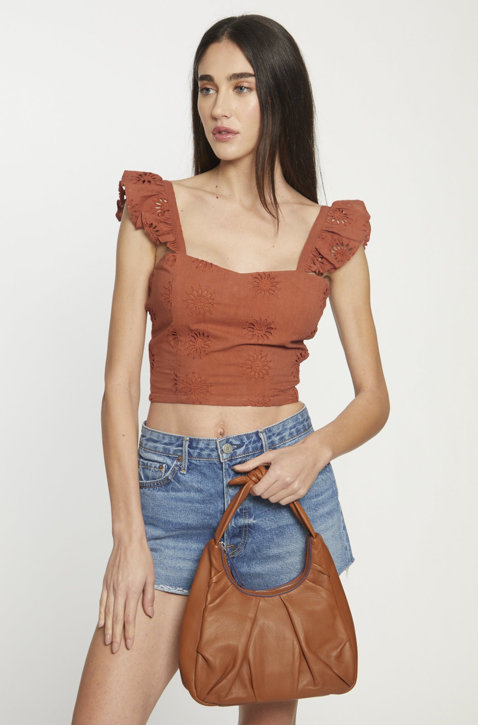 Medium Maggie Bag, Raw Sienna