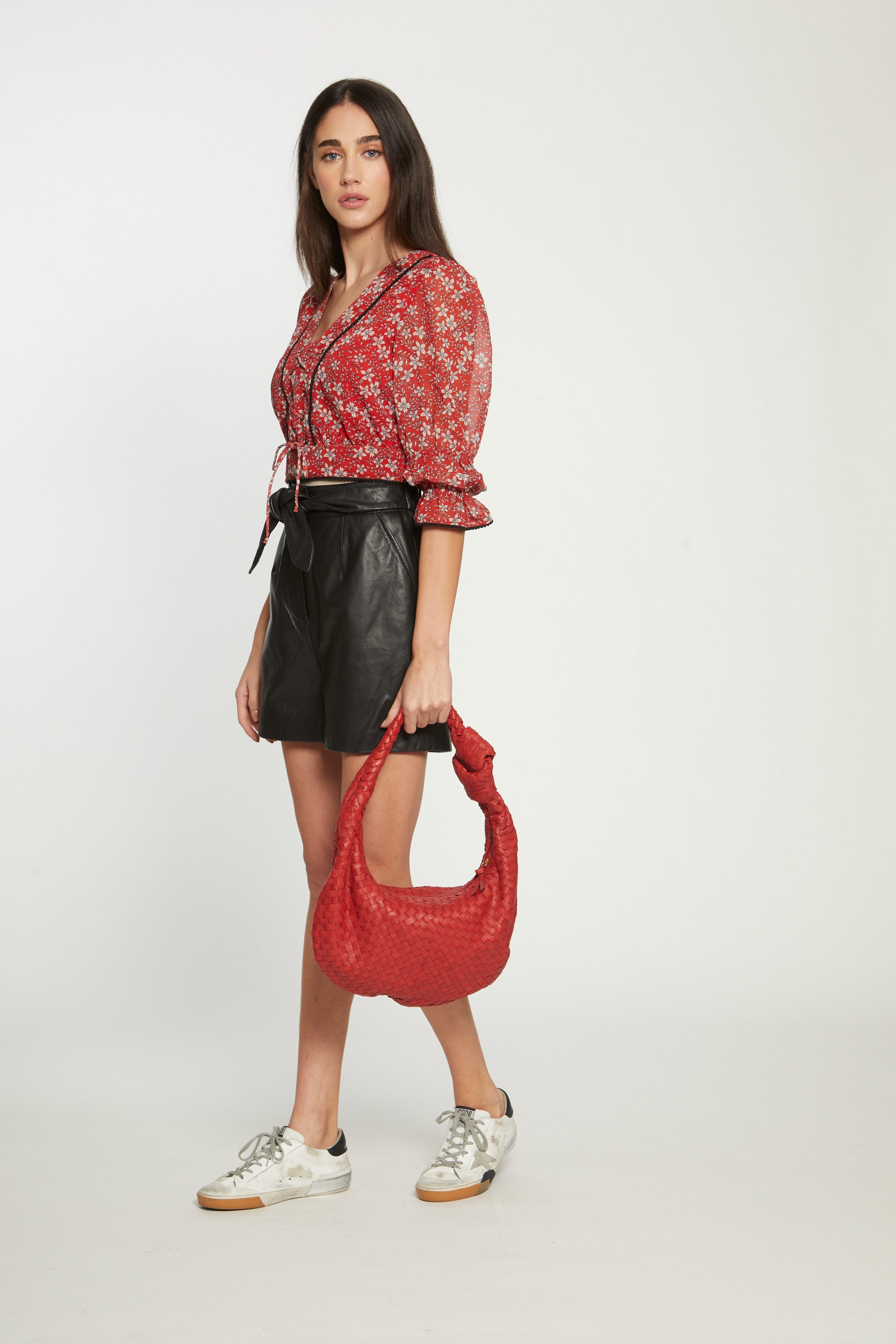Medium Dahlia Bag, Sriracha