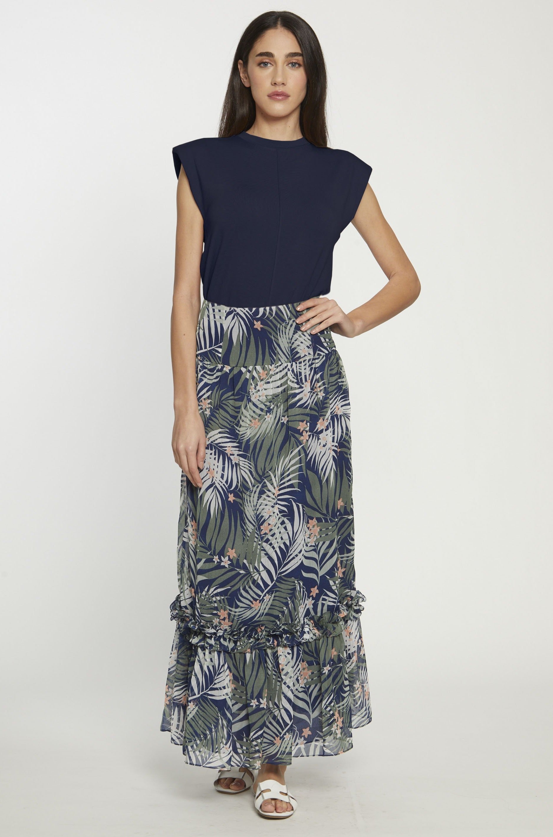 Alex Top, Navy - Oasis Knit