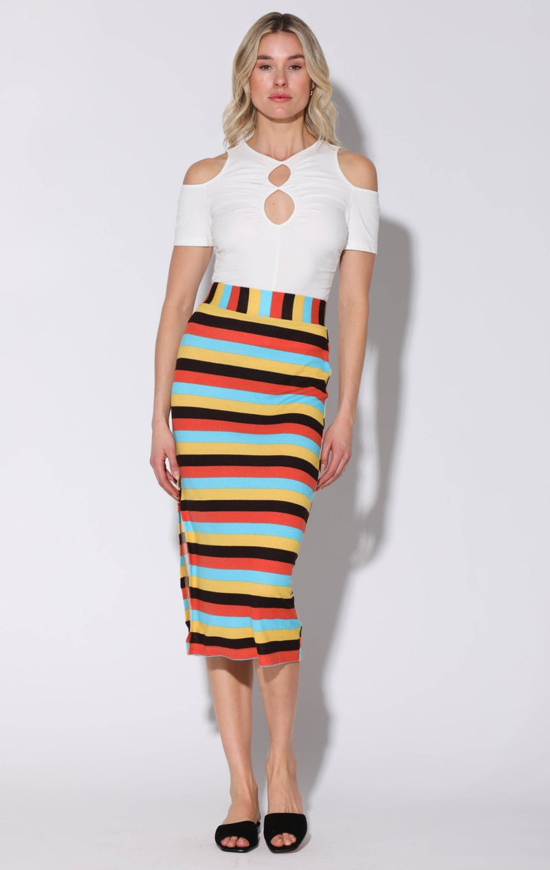 Annika Skirt, Mod Stripe Knit