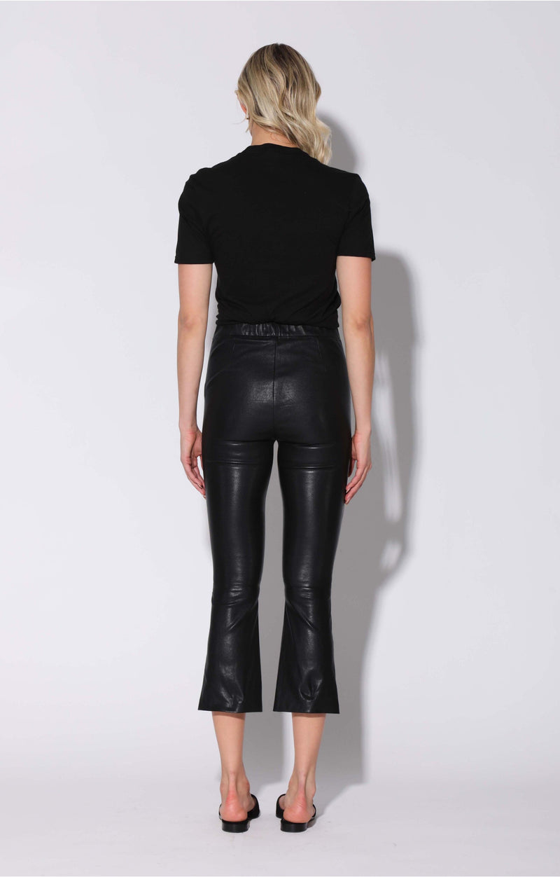 Lori Pant, Black - Stretch Leather