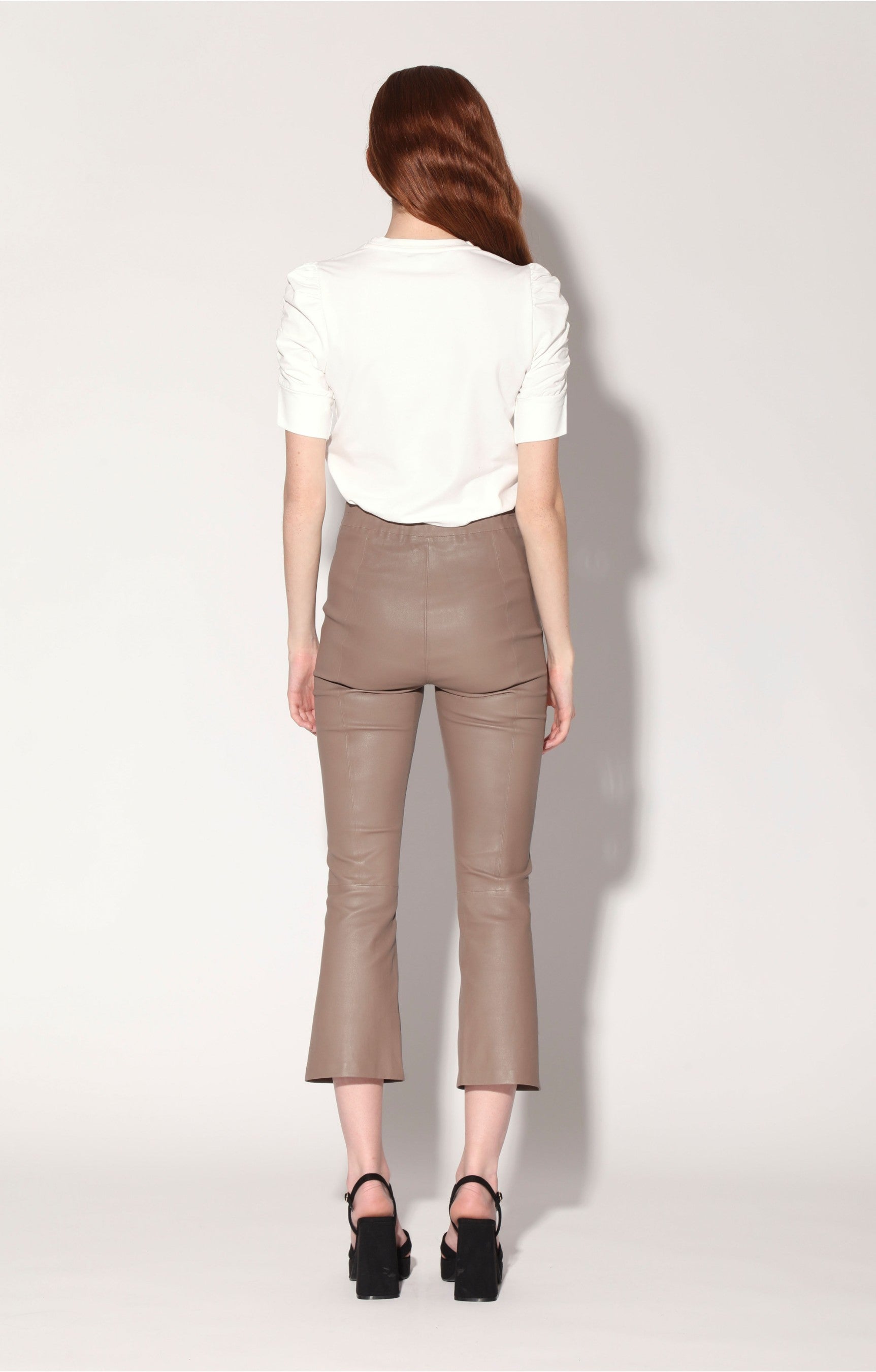 Lori Pant, Sand - Stretch Leather