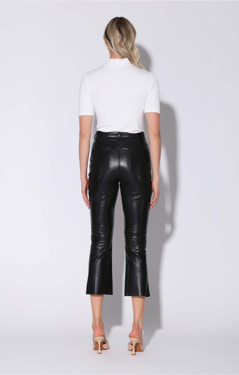 Selma Pant, Black - Leather