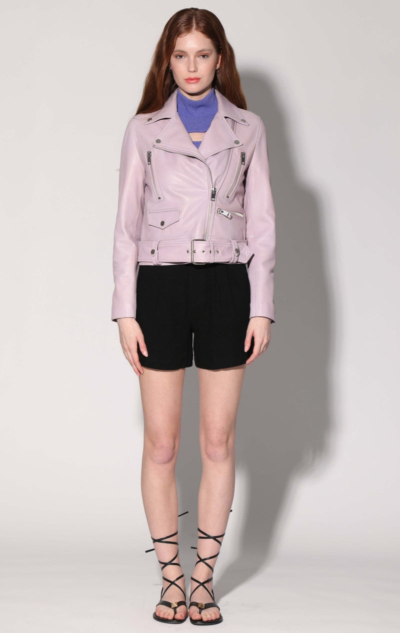 Flissy Jacket, Lavender - Leather