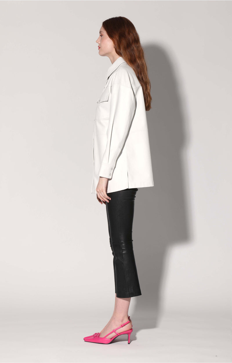 Shandi Top, Bright White - Leather