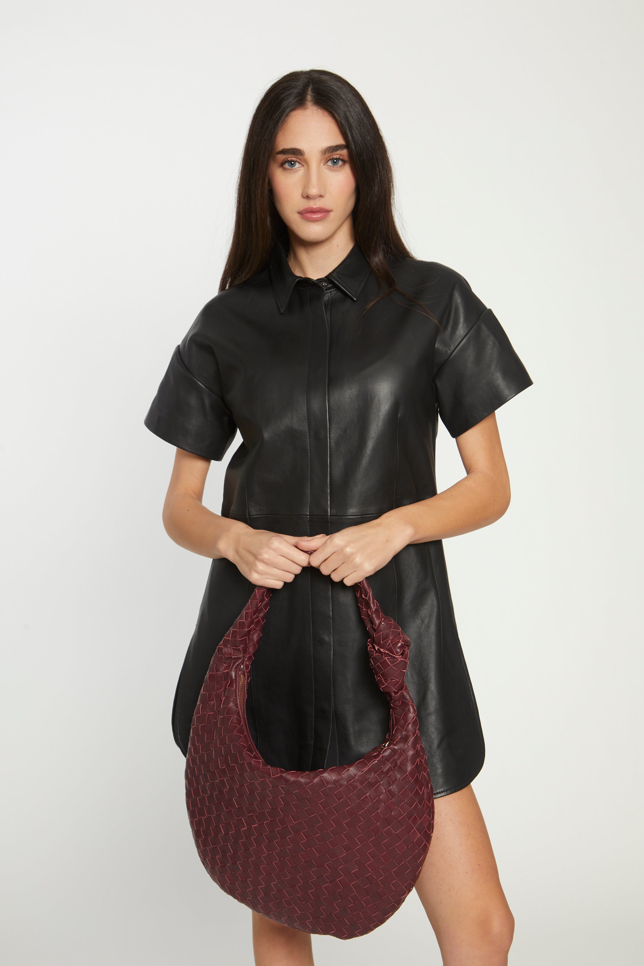 Medium Dahlia Bag, Blackberry