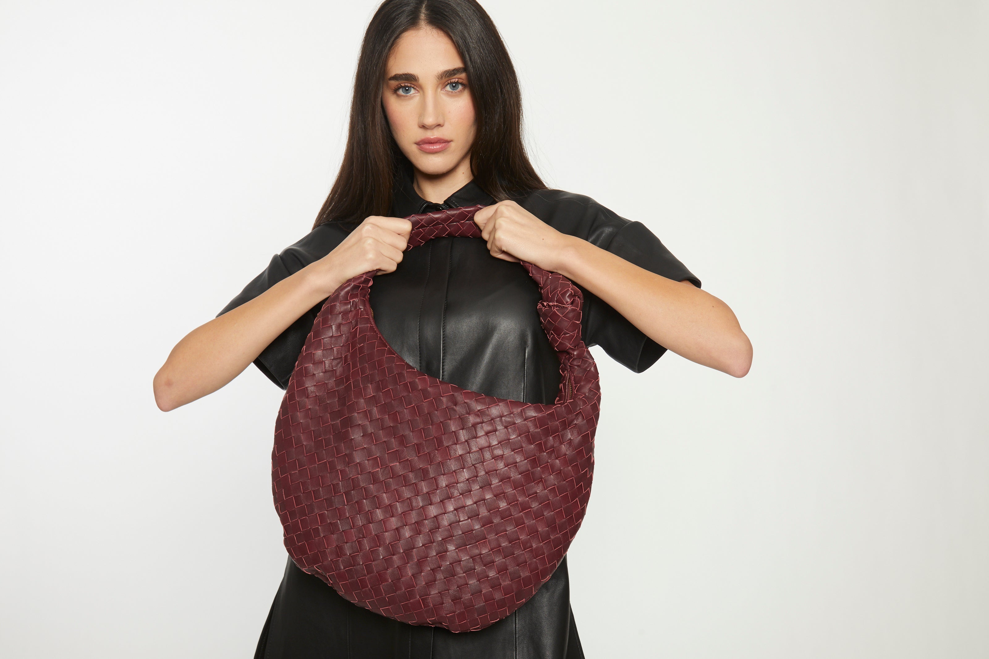 Medium Dahlia Bag, Blackberry
